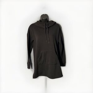 Tahari Sleepwear Sweatshirt Oversized Cozy Plush Cowl ‎ Neck Drawstring XS
